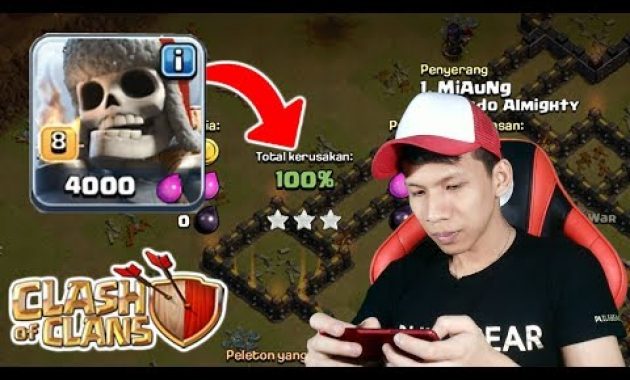 [Kenangan] Cara Pakai Giant Skeleton Dalam War – Clash Of CLans Indonesia