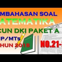 Pembahasan Matematika UCUN SMP 2018 (No.21-25) Tahap 1 Paket A