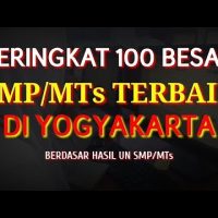 Peringkat 100 Besar SMP/MTs Terbaik di Provinsi DIY (Yogyakarta) Berdasarkan Hasil UN 2019 Peringkat 100 Besar SMP/MTs Terbaik di Provinsi DIY (Yogyakarta) Berdasarkan Hasil UN 2019