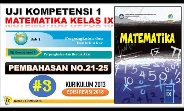 Uji Kompetensi 1 Matematika Kelas 9 (IX) BAB 1 PERPANGKATAN DAN BENTUK AKAR [#3]
