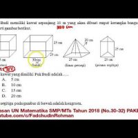 Pembahasan UN UNBK Matematika SMP 2018 Paket 1 (No.30-32) Pembahasan UN UNBK Matematika SMP 2018 Paket 1 (No.30-32)