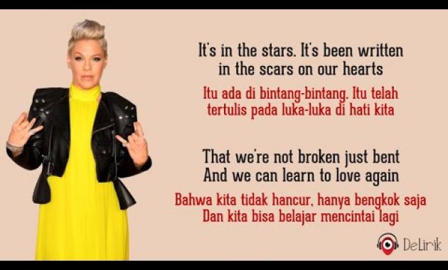 Download Lagu Just Give Me A Reason – P!nk feat. Nate Ruess (Lyrics video dan terjemahan)
