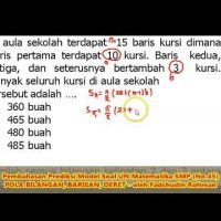 Soal BARISAN DAN DERET (No.45) – Pembahasan Soal Matematika SMP/MTs