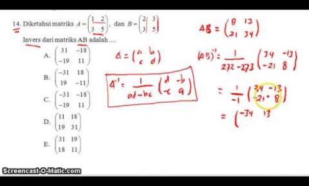Pembahasan UN/UNBK Matematika SMA/MA IPS 2018 (No.13-14) Paket 1
