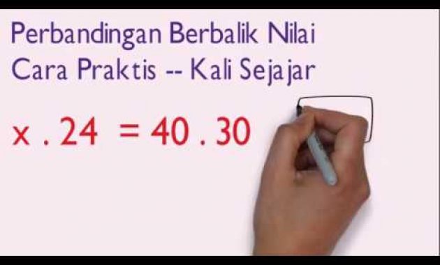Rumus Cepat Menghitung Perbandingan Berbalik Nilai