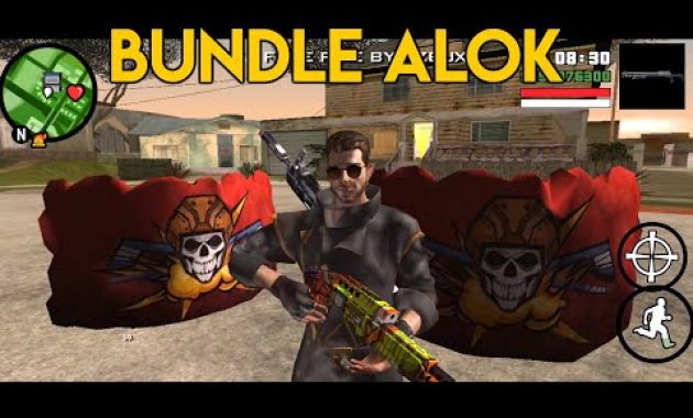 GTA SA LITE FREE FIRE MOD ! BUNDLE ALOK, GLOO WALL, SKIN SENJATA DAN BANYAK LAGI !
