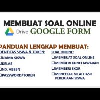 Cara Membuat Soal Online di Google Form (Plus Memberi NAMA SISWA, KELAS, TOKEN)