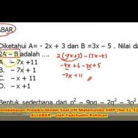 SOAL BENTUK ALJABAR (No.51-52) - Pembahasan Soal Matematika SMP/MTs SOAL BENTUK ALJABAR (No.51-52) – Pembahasan Soal Matematika SMP/MTs
