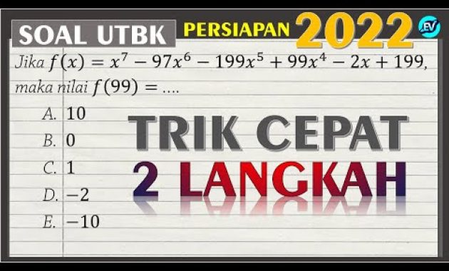 Pembahasan Soal TPS UTBK – Persiapan UTBK 2022