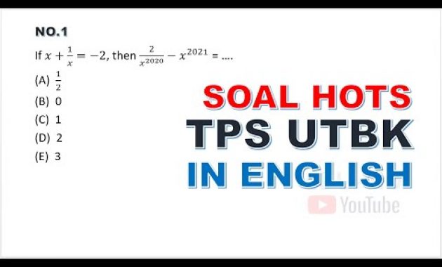 TPS UTBK 2021 Pengetahuan Kuantitatif In English [1]