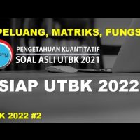 UTBK 2022 – Soal Peluang, Matriks, Fungsi Kuadrat [Soal Asli UTBK 2021 #2]