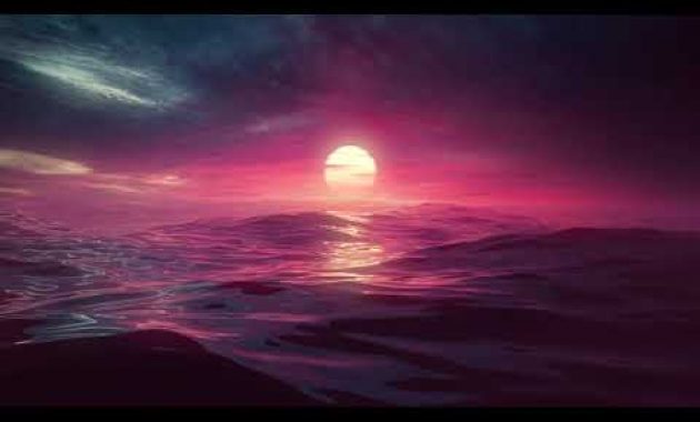 Download Sunset 3D Waves Live wallpaper 4K Gratis