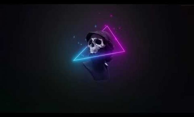 Download Neon Embers Skull LIVE WALLPAPER 4K Gratis