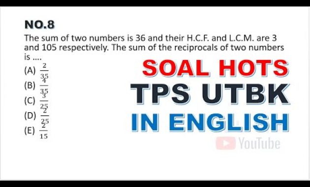 Soal TPS UTBK 2021 Pengetahuan Kuantitatif In English [7,8,9,10]