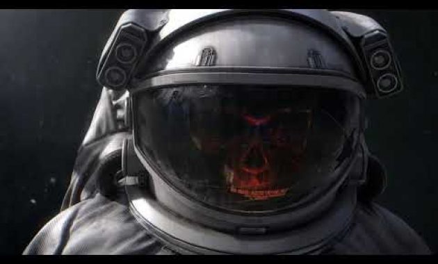 Download astronaut spaceman skull 4K Gratis