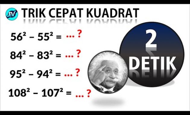 TRIK CEPAT SELISIH KUADRAT DUA BILANGAN