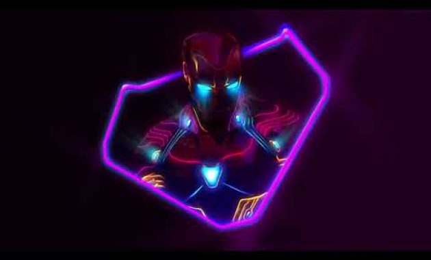 Download Neon Iron Man Live Wallpaper (1080p) 4K Gratis