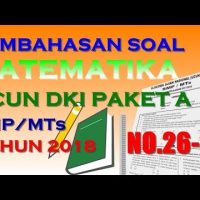 Pembahasan Matematika UCUN SMP 2018 (No.26-30) Tahap 1 Paket A