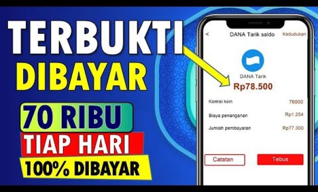 🔴 DIBAYAR 70 RIBU TIAP HARI ! APLIKASI PENGHASIL UANG 2021 TERBUKTI MEMBAYAR CEPAT