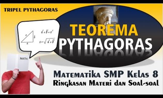 TEOREMA PYTHAGORAS – Ringkasan Materi dan Soal-soal Triple Pythagoras [Matematika SMP Kelas 8]