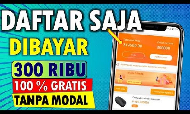 🔴CUMA DAFTAR DIBAYAR 300 RIBU! APLIKASI PENGHASIL UANG l APLIKASI PENGHASIL SALDO DANA TERCEPAT 2021