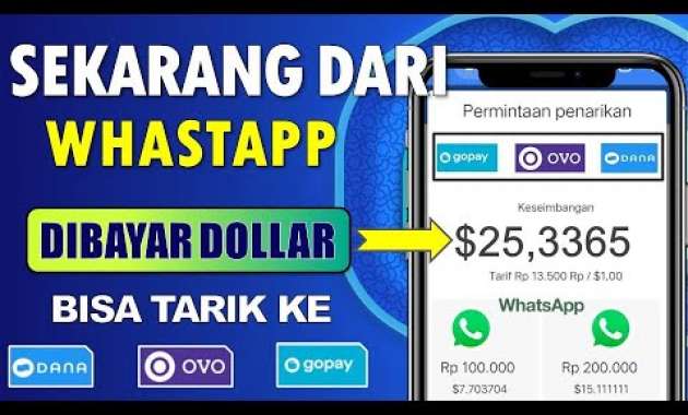 🔴 VIRAL ! CARA MENDAPATKAN UANG DARI APLIKASI WHASTAPP 2021