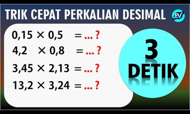 Trik Hitung Cepat Perkalian Desimal