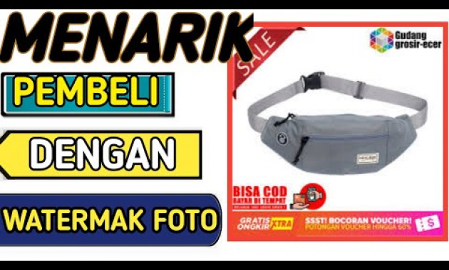 🔴MENINGKATKAN PENJUALAN DI SHOPEE DENGAN CARA MEMBUAT WATERMAK FOTO PRODUK