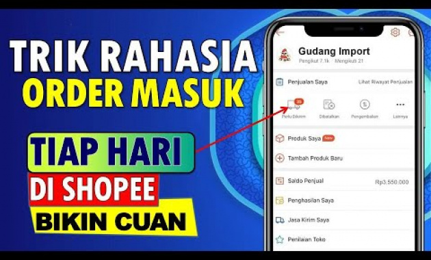 🔴 BONGKAR ! CARA BANJIR ORDERAN DI SHOPEE UNTUK PEMULA