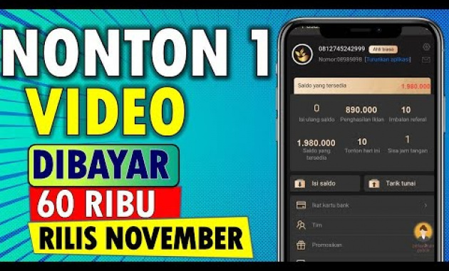 🔴 NONTON 1 VIDEO DIBAYAR 60 RIBU ! APLIKASI PENGHASIL UANG 2022 TERBUKTI MAMBAYAR CEPAT