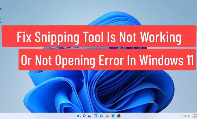 Cara Mengatasi Snipping Tool Tidak Berfungsi