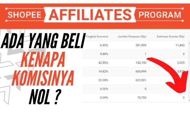 Komisi shopee affiliate tidak masuk