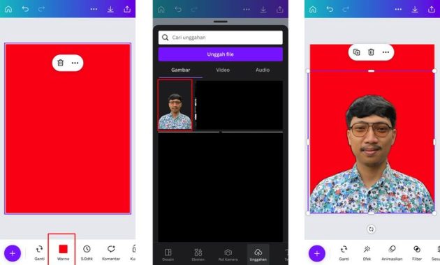 Cara Edit Foto Background Merah Online Tanpa Aplikasi